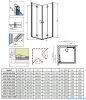 Radaway Fuenta New Kdd-B kabina 90cm część prawa szkło przejrzyste 384071-01-01R
